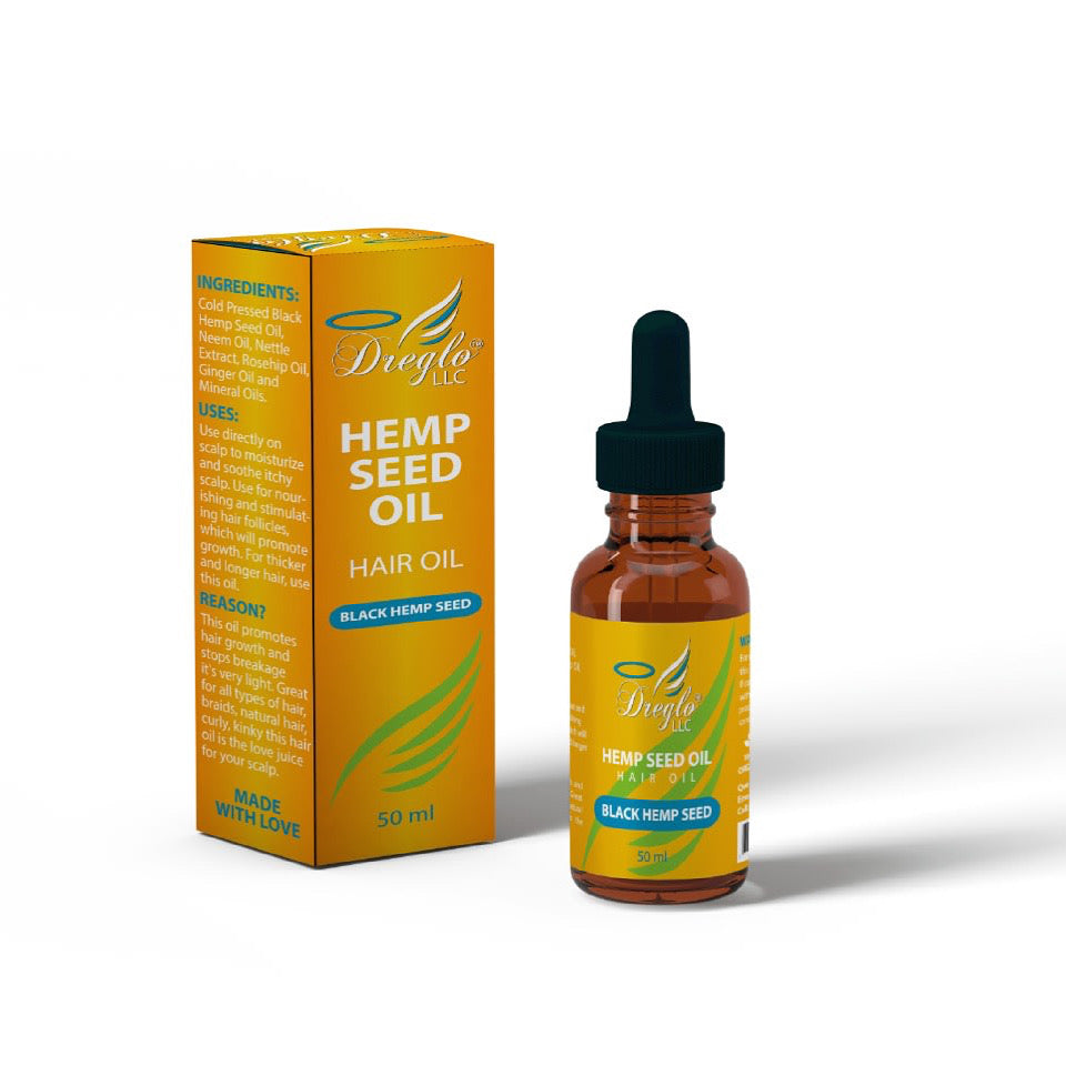 DREGLO 100% Organic-Black Hempseed-Hair Oil