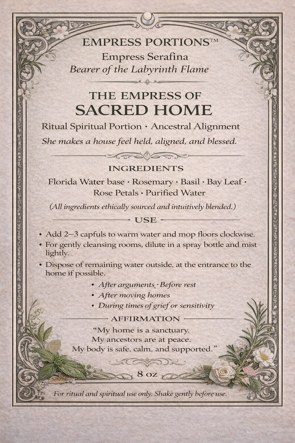 👑 THE EMPRESS OF SACRED HOME
